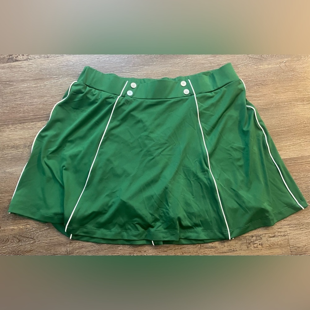Tuckernuck Golf Skirt Skort Women's XXL 2XL Green Piped Renee Preppy TNuck Sport - Picture 3 of 9